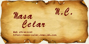 Maša Čelar vizit kartica